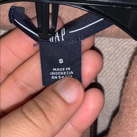 ONLY WORN ONCE tan warm pea coat - Picture 4 of 5